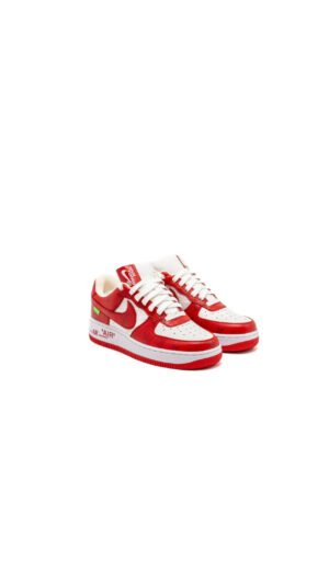 Louis Vuitton Nike Air Force 1 Low Virgil Abloh blanc/rouge